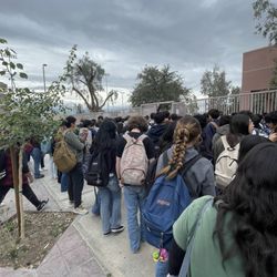 La Quinta High School - Only open one door for students to leave, assuming they only have 10 students when they actually have around 2,000.