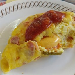 Omelet at the Waffle House Omelet at the Waffle House