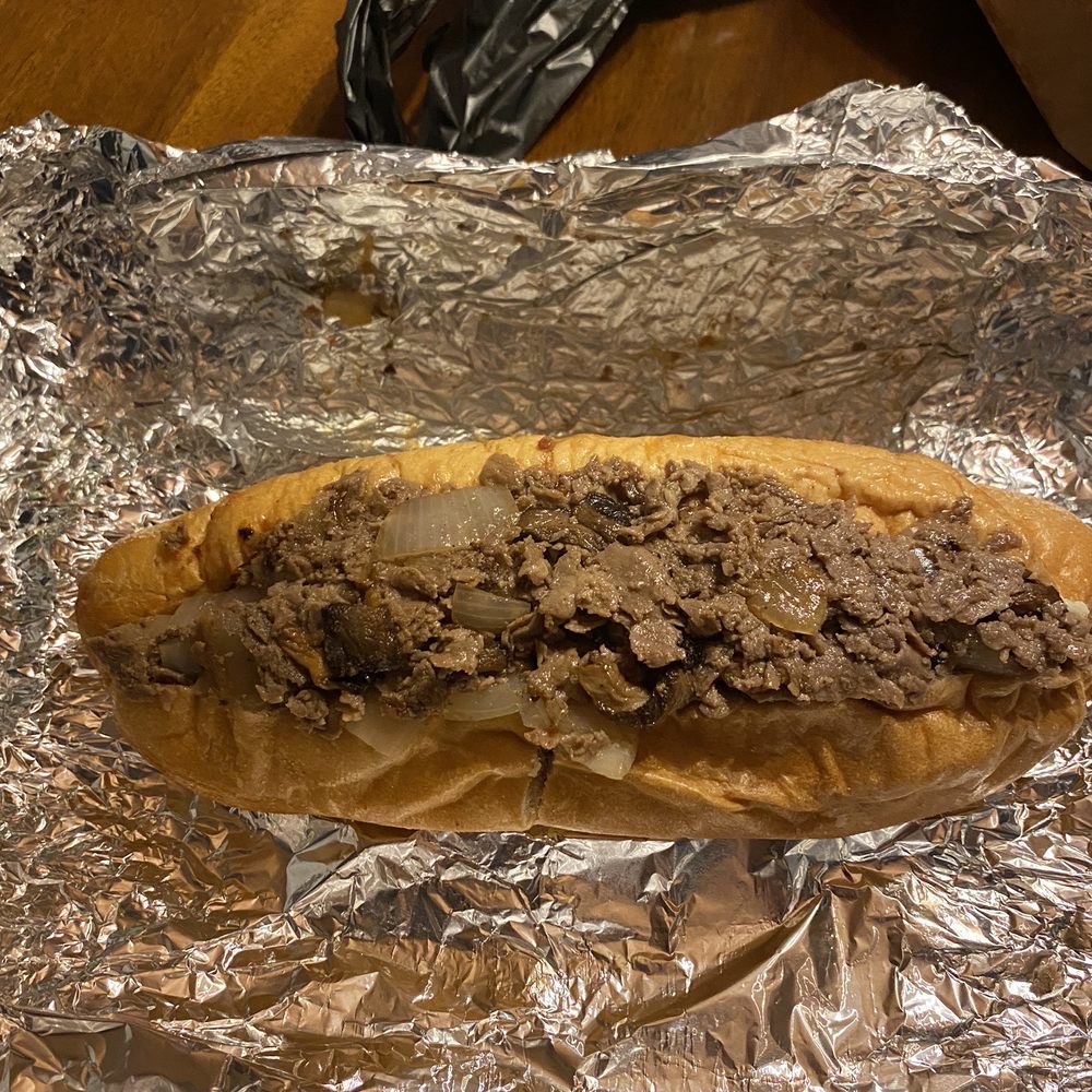 Mushroom cheesesteak. Light sauce Mushroom cheesesteak. Light sauce