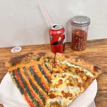 Pizza Loves Sauce - Tri Dye and Buffalo Chicken - Pizza Near Me - New York, New York Pizza Loves Sauce - Tri Dye and Buffalo Chicken - Pizza Near Me - New York, New York
