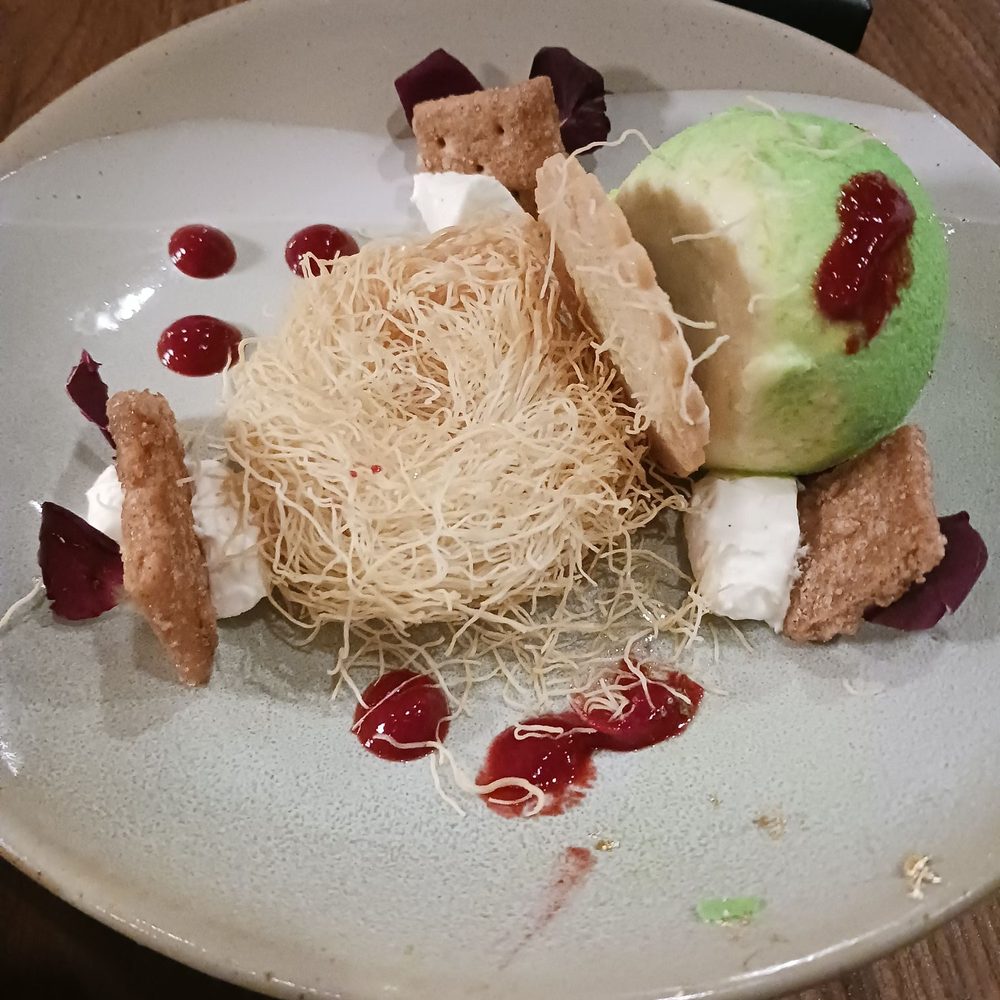 Latitude 28 - Key lime dessert (fell over) - Seafood Near Me - Clearwater Beach, Florida Latitude 28 - Key lime dessert (fell over) - Seafood Near Me - Clearwater Beach, Florida