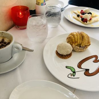 La Nouvelle Maison - Apple Tarte Tatin, cappuccino, crêpés - French Near Me - Boca Raton, Florida
