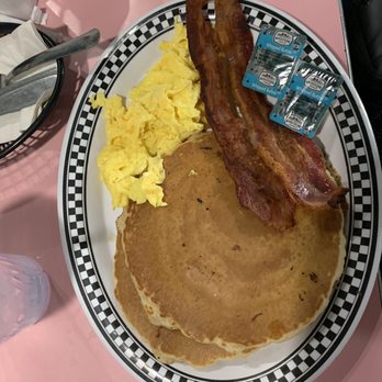 Johnny Angel's - Pancake combo with scrambled eggs - American Near Me - Jacksonville, Florida