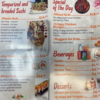 Antojitos El Kike - Menu - Sushi Bars Near Me - Glendale, Arizona