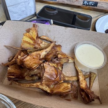 Westwind Orchard - Fried Artichoke Hearts with Garlic Aioli - Cideries Near Me - Accord, New York
