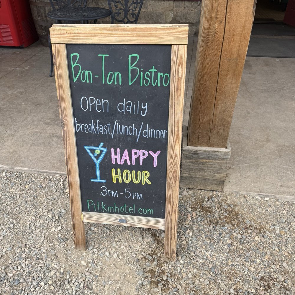 Bon Ton Bistro - Pitkin Hotel - This is the sign in front of the restaurant. - Salad Near Me - Pitkin, Colorado Bon Ton Bistro - Pitkin Hotel - This is the sign in front of the restaurant. - Salad Near Me - Pitkin, Colorado