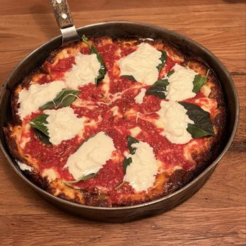 Labriola - 12" Burrata & Basil Deep Dish - Italian Near Me - Chicago, Illinois Labriola - 12" Burrata & Basil Deep Dish - Italian Near Me - Chicago, Illinois