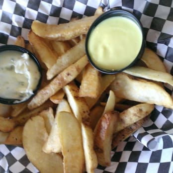 Wild Cat Grill - Potato wedges appetizer with garlic mayo and honey mustard. - American Near Me - Rosedale, British Columbia