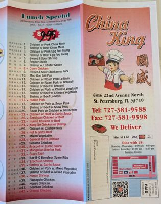 Menu photo 2 China King Saint Petersburg, FL Menu photo 2 China King Saint Petersburg, FL