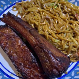Spare ribs and House Special Lo Mein Spare ribs and House Special Lo Mein