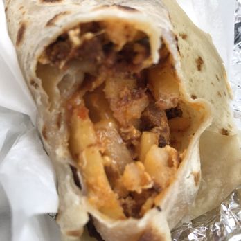 Munchy's - Chorizo breakfast burrito - Mexican Near Me - Needles, California