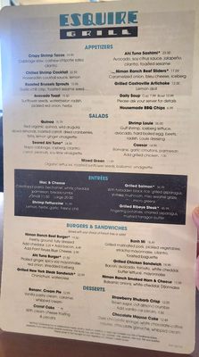 Menu photo 4 Esquire Grill Sacramento, CA