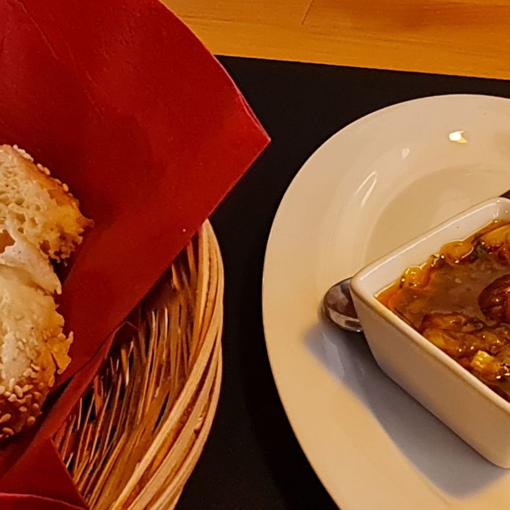 Chacarero - Bread with Salsa Andrea - Steakhouses Near Me - Kaiserslautern, RP Chacarero - Bread with Salsa Andrea - Steakhouses Near Me - Kaiserslautern, RP