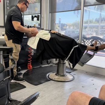 Yayo Barber Shop - My nephew cutting his hair and my dad getting a shave. - Barbers Near Me Yayo Barber Shop - My nephew cutting his hair and my dad getting a shave. - Barbers Near Me