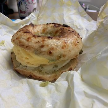 A Southern Bagel Company - South of the border breakfast sandwich - Bagels Near Me - Long Beach, Mississippi