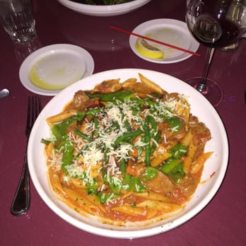 Cafe Roka - Penne pasta with Italian sausage - New American Near Me - Bisbee, Arizona Cafe Roka - Penne pasta with Italian sausage - New American Near Me - Bisbee, Arizona