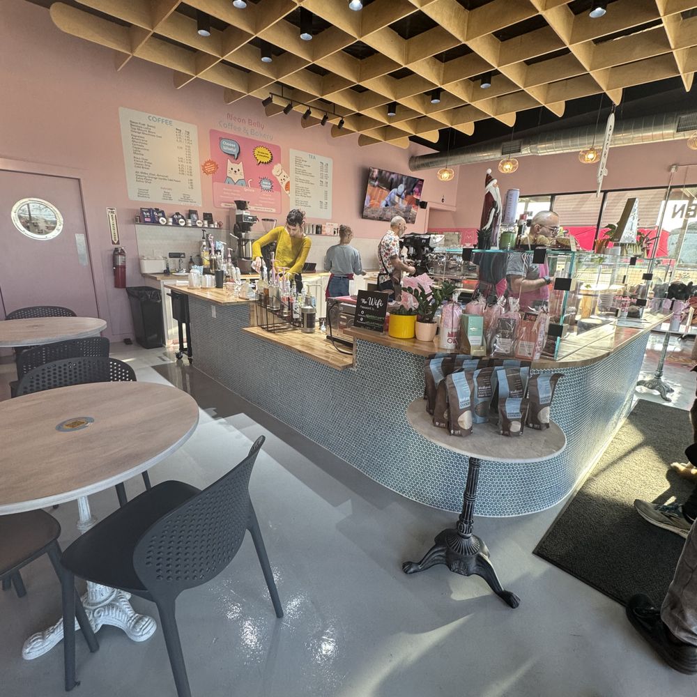Neon Belly Coffee & Bakery - Interior - Coffee & Tea Near Me - Austin, Texas Neon Belly Coffee & Bakery - Interior - Coffee & Tea Near Me - Austin, Texas