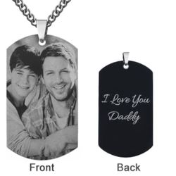 Twin Jewelers - A photo to be worn close to the heart...Get your loved ones image engraved on a special piece! Available in girl's and boy's styles!