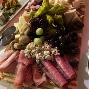 Dina's Bistro - This is the SMALL charcuterie board! Nothing small about it! Most came home with us! - New American Near Me - Toms River, New Jersey Dina's Bistro - This is the SMALL charcuterie board! Nothing small about it! Most came home with us! - New American Near Me - Toms River, New Jersey