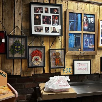 Oscar's Pizza & Pierogies - a wall of framed photos - Pizza Near Me - Cleveland, Ohio Oscar's Pizza & Pierogies - a wall of framed photos - Pizza Near Me - Cleveland, Ohio