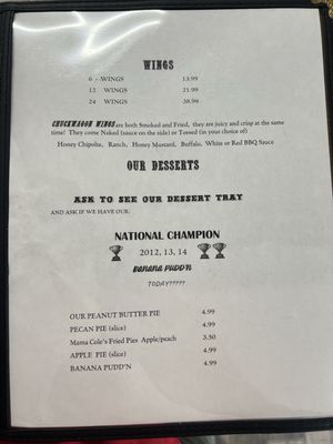 Menu photo 1 Chuckwagon BBQ Rogersville, AL