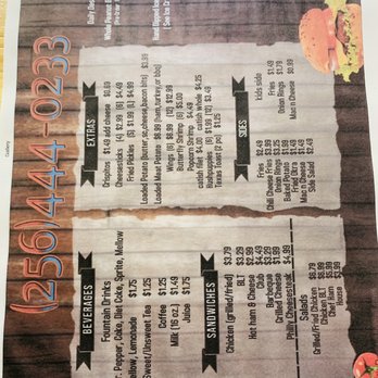 The Rustic Bucket - Menu 1 - Diners Near Me - Athens, Alabama