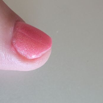 Evian Nail Lounge - Can you see the bare nail at the edge? Just found this. - Nail Salons Near Me - Memphis, Tennessee