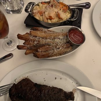 Ocean Prime - 14oz New York Strip Parmesan Truffle Fries Lobster Mac & Cheese - Seafood Near Me - Dallas, Texas Ocean Prime - 14oz New York Strip Parmesan Truffle Fries Lobster Mac & Cheese - Seafood Near Me - Dallas, Texas