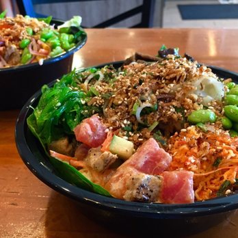 Poke Don - Medium (foreground) and Small (background) Poke Bowls - Seafood Near Me - San Ramon, California Poke Don - Medium (foreground) and Small (background) Poke Bowls - Seafood Near Me - San Ramon, California