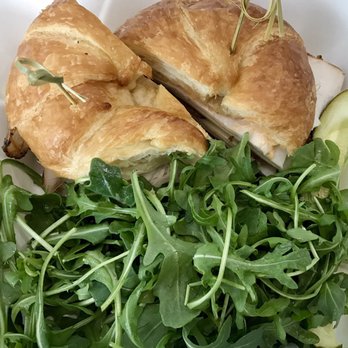 Root Down DIA - To go GF Croissant Smoked Turkey Club  with Lemon Dressed Arugula. Yum! - New American Near Me - Denver, Colorado