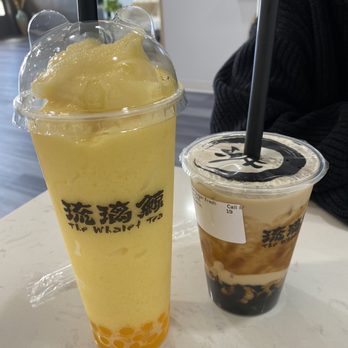 The Whale Tea - the Mango Popping Boba and Brown Sugar Fresh Milk Tea. - Tea Rooms Near Me - Boise, Idaho