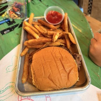 Gas Monkey Icehouse - Junior Cheeseburger - New American Near Me - The Colony, Texas Gas Monkey Icehouse - Junior Cheeseburger - New American Near Me - The Colony, Texas