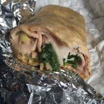 Icebox Cafe - Creates my own wrap with roasted turkey, Swiss cheese, spinach, avocado and jalapeños with chipotle ranch sauce - Cafes Near Me - Dallas, Texas Icebox Cafe - Creates my own wrap with roasted turkey, Swiss cheese, spinach, avocado and jalapeños with chipotle ranch sauce - Cafes Near Me - Dallas, Texas