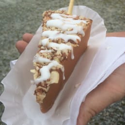 Frozen cheesecake... Dipped in caramel