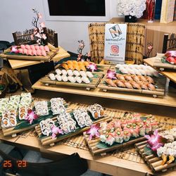 Town Social Events - Incredible sushi spread
