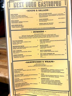 Menu photo 8 Next Door Gastropub Port Angeles, WA Menu photo 8 Next Door Gastropub Port Angeles, WA