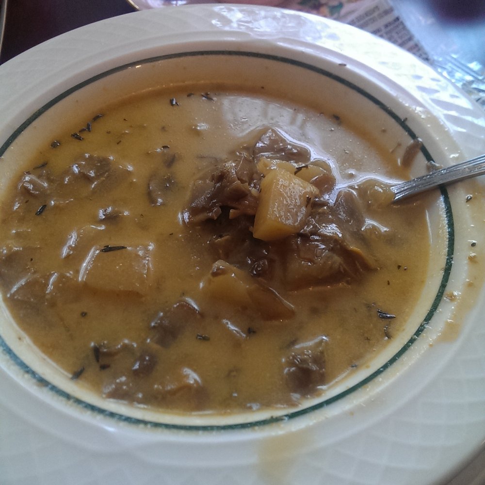 Greenbridge Teahouse - Bowl of golden mushroom and potato soup - Coffee & Tea Near Me - Twinsburg, Ohio Greenbridge Teahouse - Bowl of golden mushroom and potato soup - Coffee & Tea Near Me - Twinsburg, Ohio
