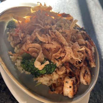 Pier 48 - EggRoll Bowl with shrimp! - Seafood Near Me - Indianapolis, Indiana
