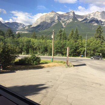 Craigs' Way Station - View from the top portion of the restaurant - Burgers Near Me - Canmore, Alberta Craigs' Way Station - View from the top portion of the restaurant - Burgers Near Me - Canmore, Alberta