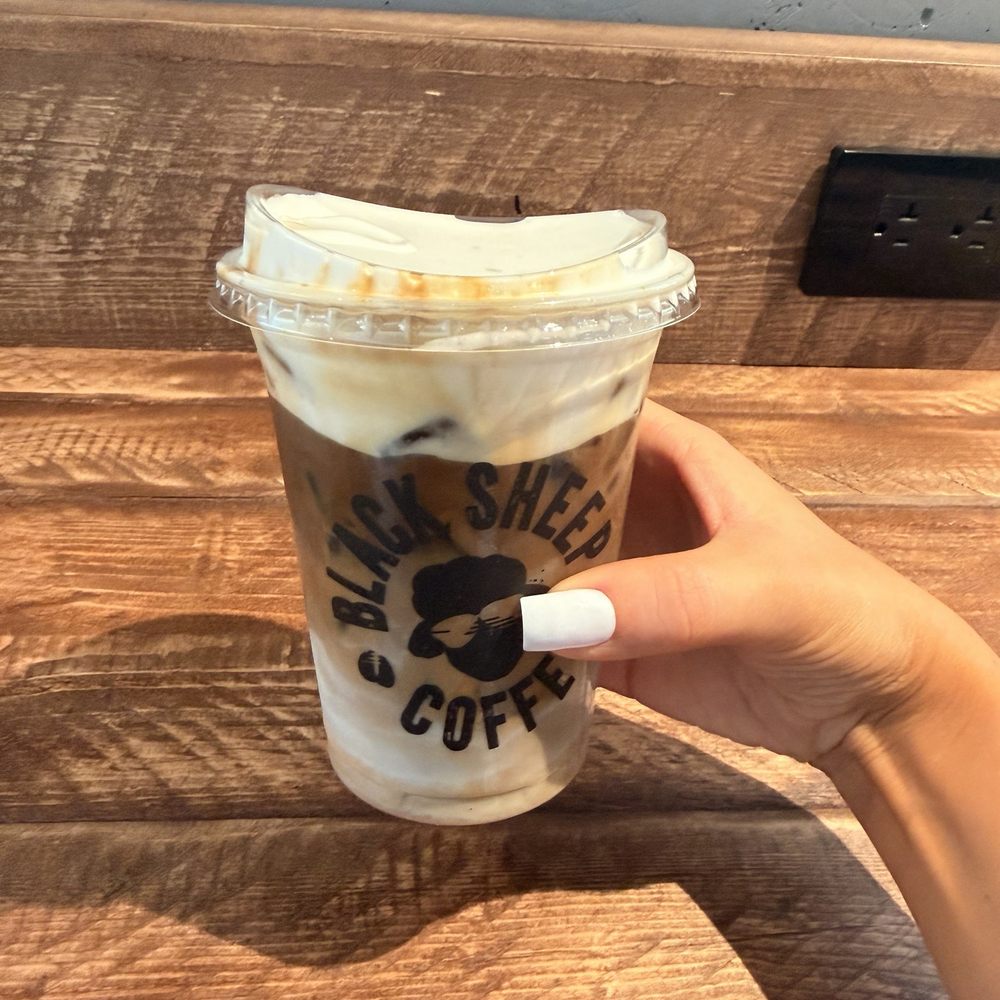 Black Sheep Coffee - Iced latte with cold foam - Coffee & Tea Near Me - Miami, Florida