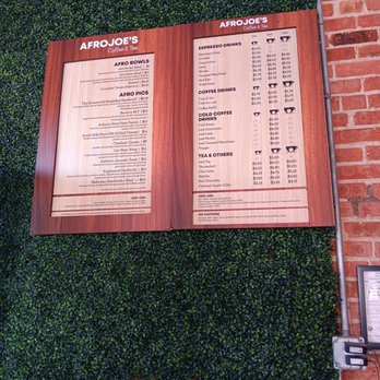 Afro Joe’s Coffee & Tea - Menu - Coffee & Tea Near Me - Chicago, Illinois