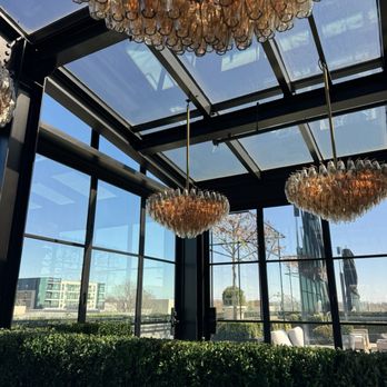 RH Rooftop Restaurant at RH Dallas - View of the inside seating area lots of natural light - American Near Me - Dallas, Texas RH Rooftop Restaurant at RH Dallas - View of the inside seating area lots of natural light - American Near Me - Dallas, Texas