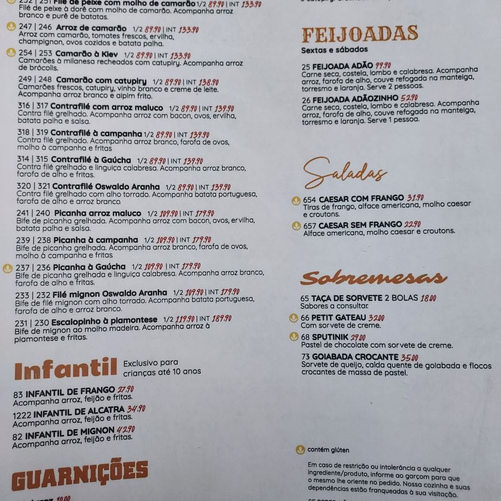 Bar do Adão - Menu as of February 2024 - Bars Near Me - Rio de Janeiro, RJ