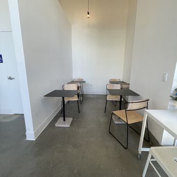 Eightfold Coffee - Interior seating. Electrical outlets but limited - Coffee & Tea Near Me - Los Angeles, California