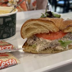 McAlister's Deli - Chicken salad on croissant.