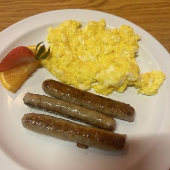 The Scrambler House - Two scrambled eggs and three sausage links of the Country Boy. - American Near Me - O'Fallon, Missouri The Scrambler House - Two scrambled eggs and three sausage links of the Country Boy. - American Near Me - O'Fallon, Missouri