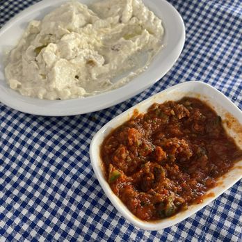 3Women Restaurant - Ismee and roasted egg plant - Mediterranean Near Me - Katy, Texas