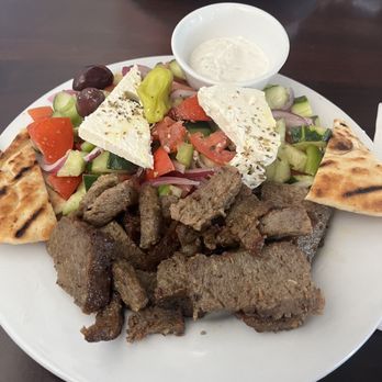 Santorini Greek Grill - Gyro village salad - Greek Near Me - McKinney, Texas