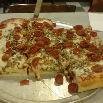 Blackhawk Pizzeria - thick-crust pizza ... yeah, it's square. - Pizza Near Me - Danville, California Blackhawk Pizzeria - thick-crust pizza ... yeah, it's square. - Pizza Near Me - Danville, California
