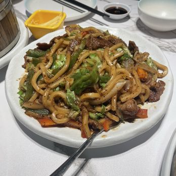 Seven Folding Dumpling House - Beef Fried Udon w.Black Pepper - Chinese Near Me - Mission Viejo, California Seven Folding Dumpling House - Beef Fried Udon w.Black Pepper - Chinese Near Me - Mission Viejo, California